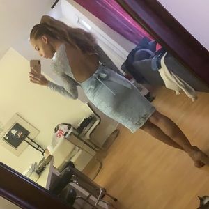 Baby Blue Lace Dress